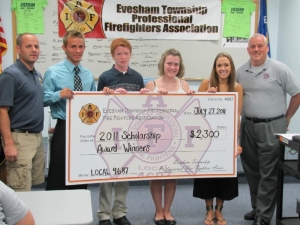 Evesham Firefighters Support Local School Students