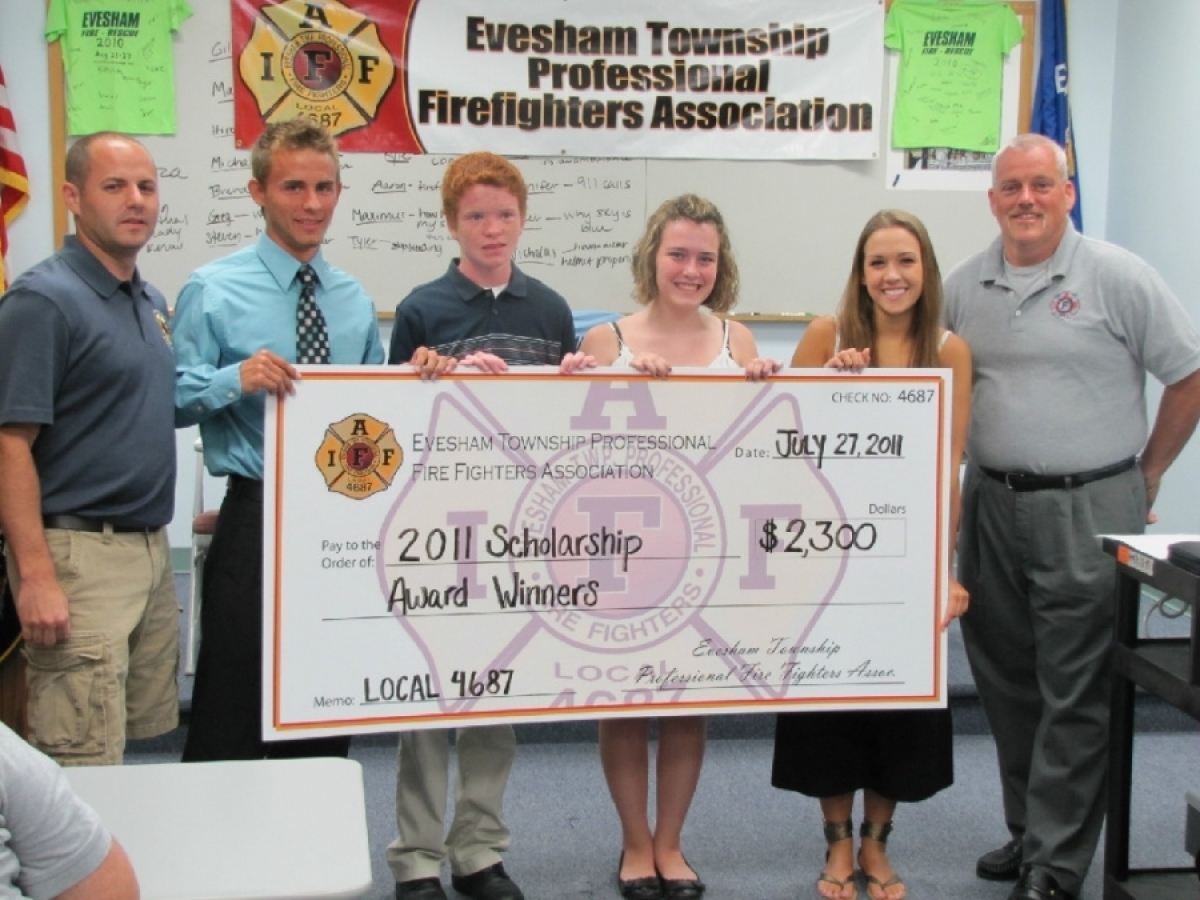 Evesham Firefighters Support Local School Students
